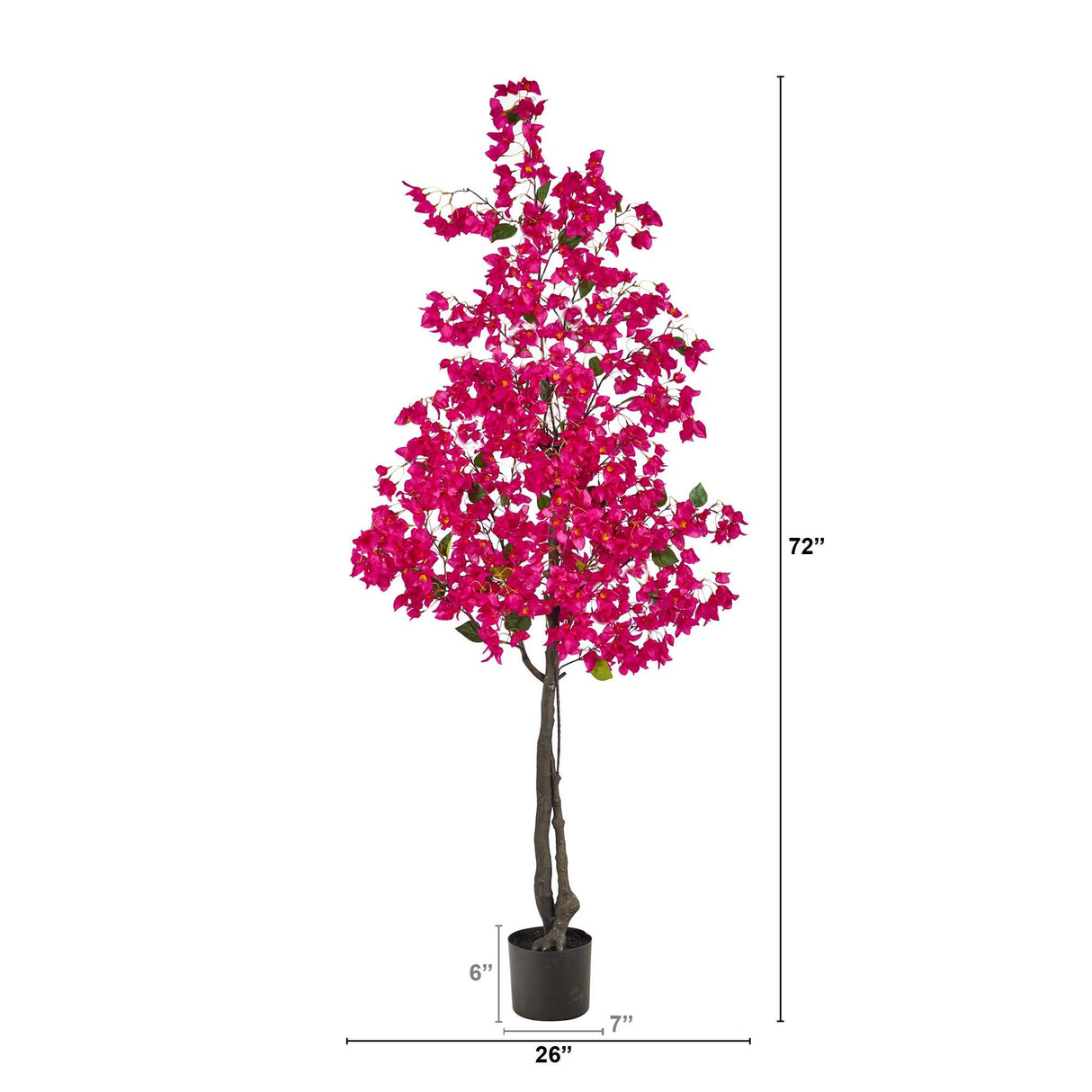 6’ Bougainvillea Artificial Tree by Nearly Natural