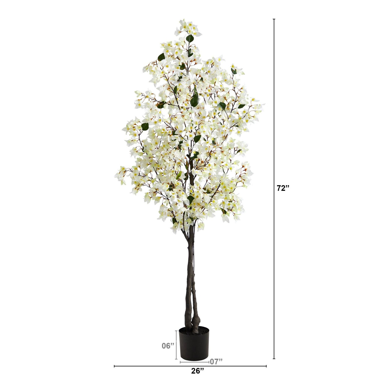 6’ Bougainvillea Artificial Tree by Nearly Natural