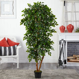 6’ Elegant Ficus Artificial Tree by Nearly Natural