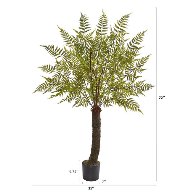 6’ Fern Artificial Plant by Nearly Natural