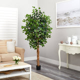 6' Ficus Silk Tree by Nearly Natural