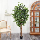 6' Ficus Silk Tree by Nearly Natural