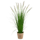 6’ Grass Artificial Plant in Farmhouse Planter by Nearly Natural