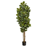 6’ Oak Artificial Tree UV Resistant (Indoor/Outdoor) by Nearly Natural