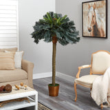 6' Sago Palm Silk Tree by Nearly Natural