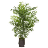 65” Areca Artificial Palm Tree in Decorative Planter(Indoor/Outdoor) by Nearly Natural