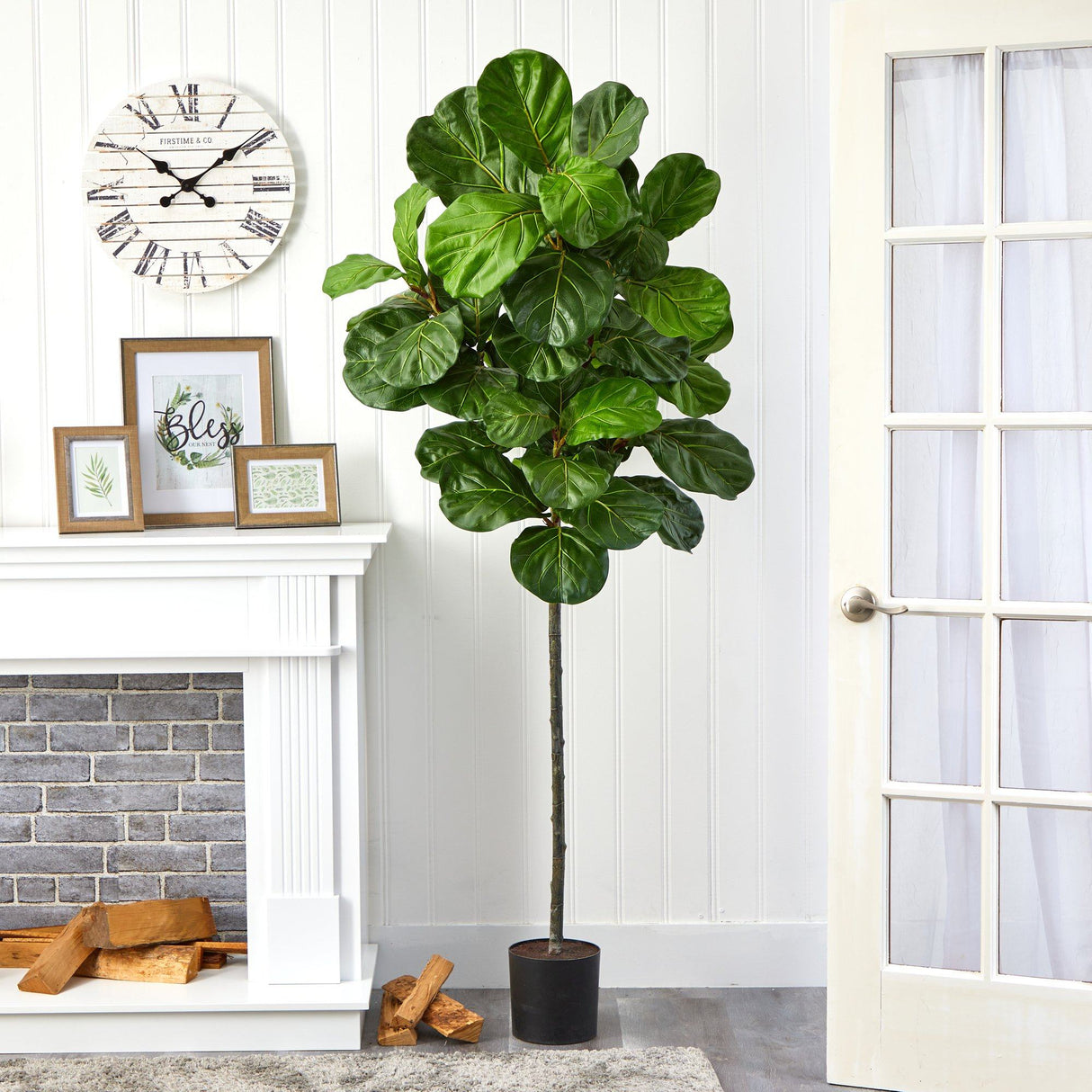 6.5’ Fiddle Leaf Artificial Tree by Nearly Natural