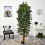 6.5’ Phoenix Palm Artificial tree with Natural Trunk by Nearly Natural