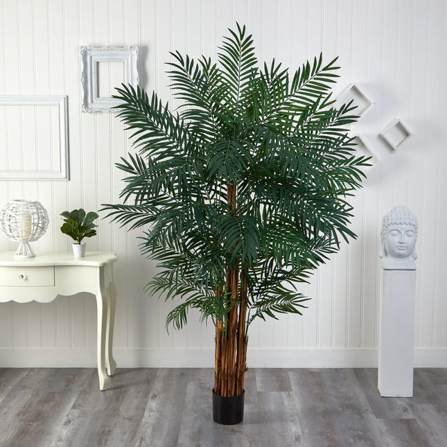 7’ Areca Palm Artificial Tree by Nearly Natural