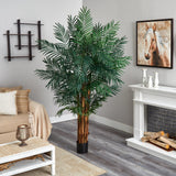 7’ Areca Palm Artificial Tree by Nearly Natural