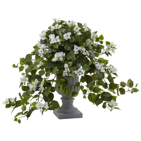 Bougainvillea with Decorative Urn by Nearly Natural