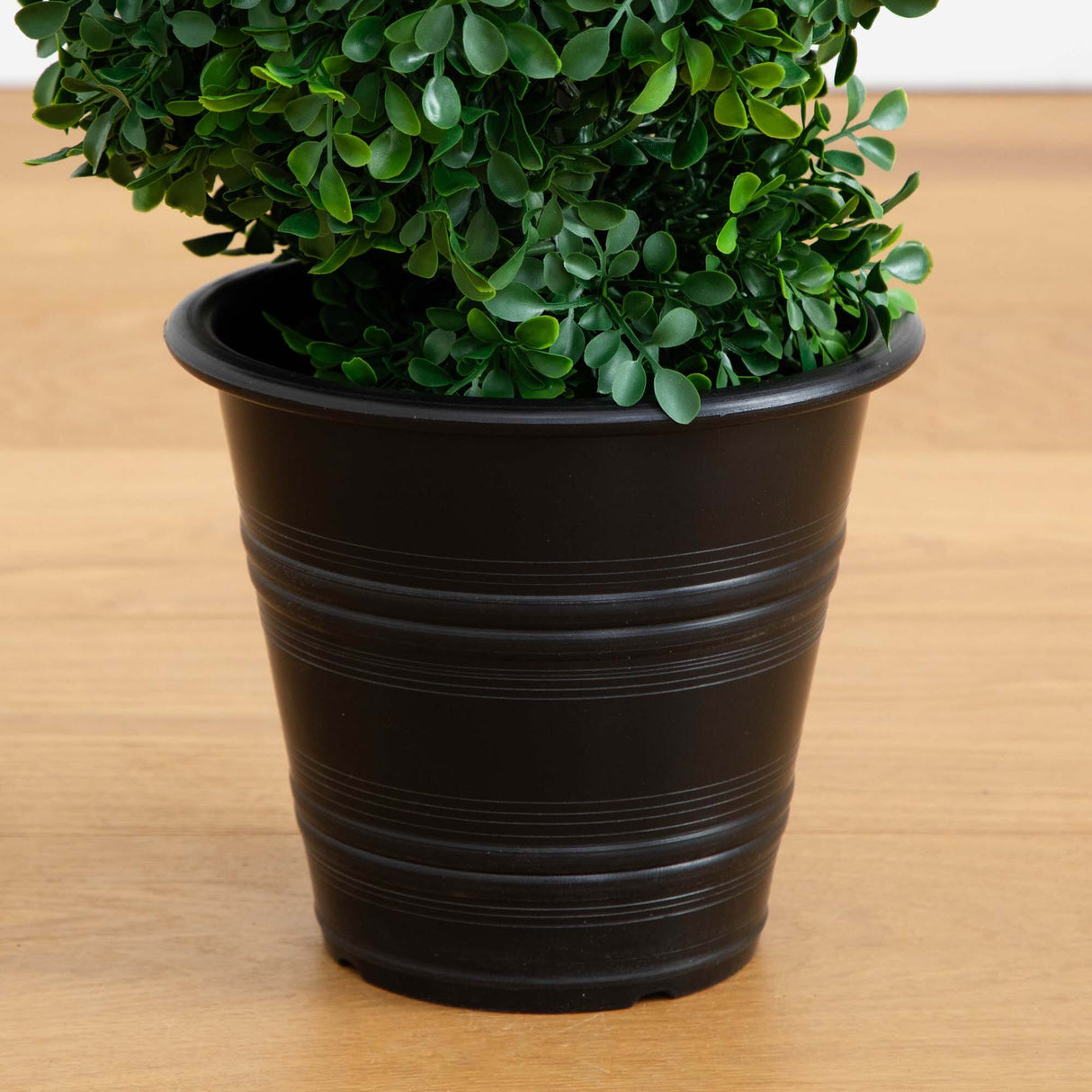 Boxwood Spiral Topiary with Planter (Indoor/Outdoor) by Nearly Natural