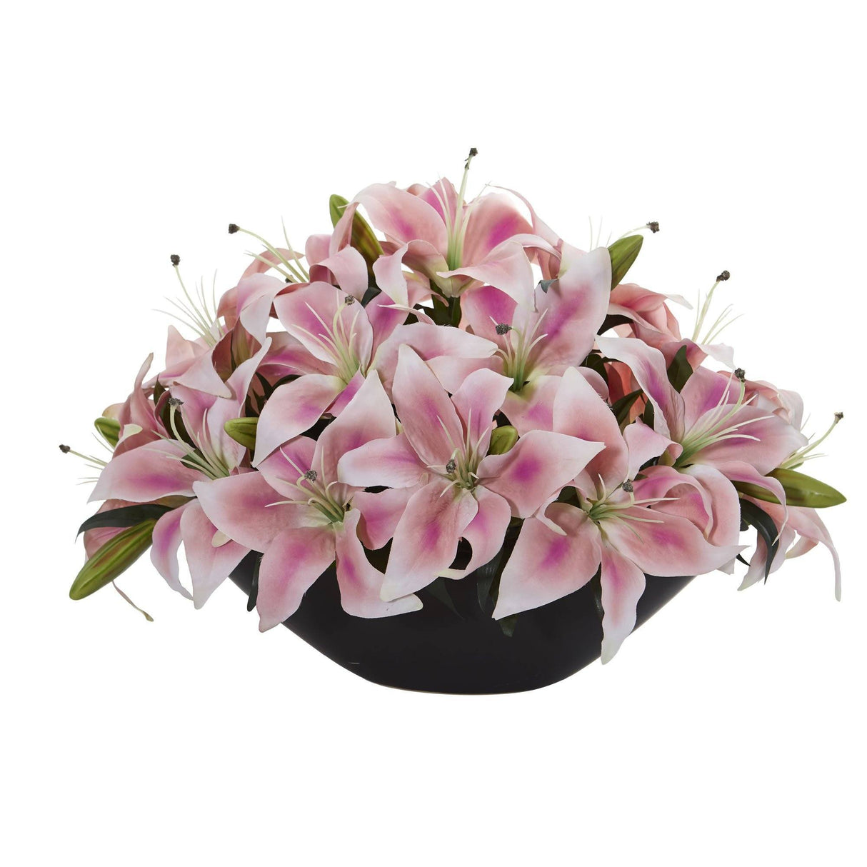 Lily Centerpiece Artificial Floral Arrangement by Nearly Natural