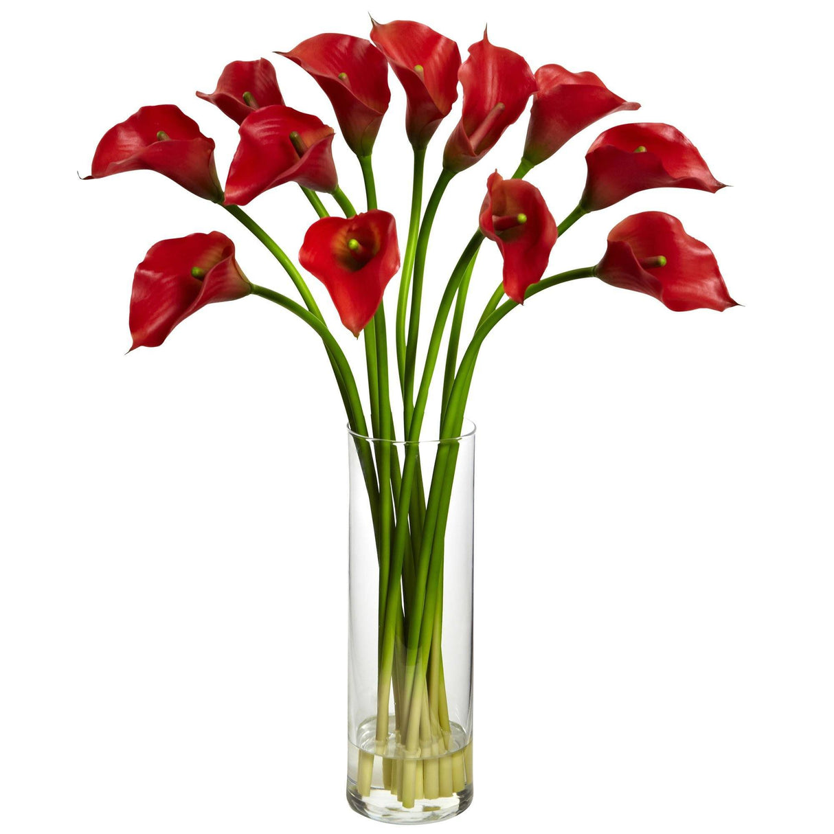 Mini Calla Lily Silk Flower Arrangement by Nearly Natural