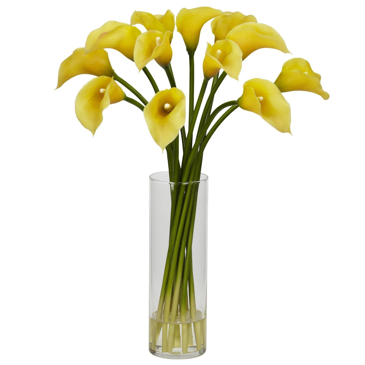 Mini Calla Lily Silk Flower Arrangement by Nearly Natural