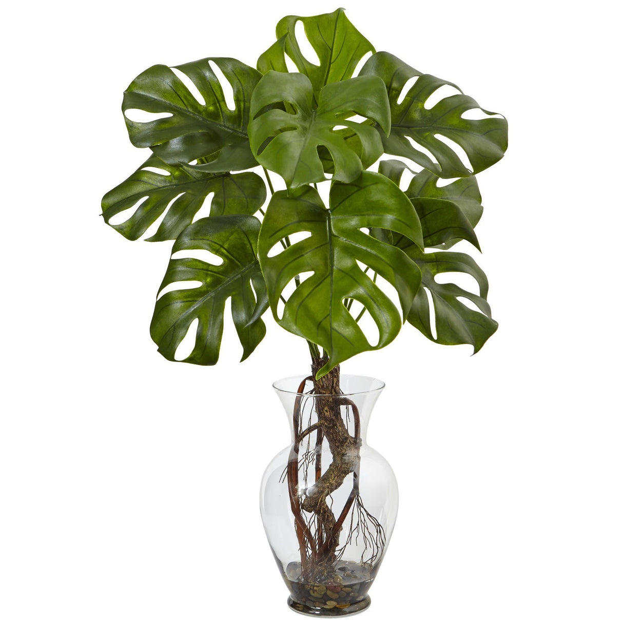 Monstera Plant with Vase by Nearly Natural