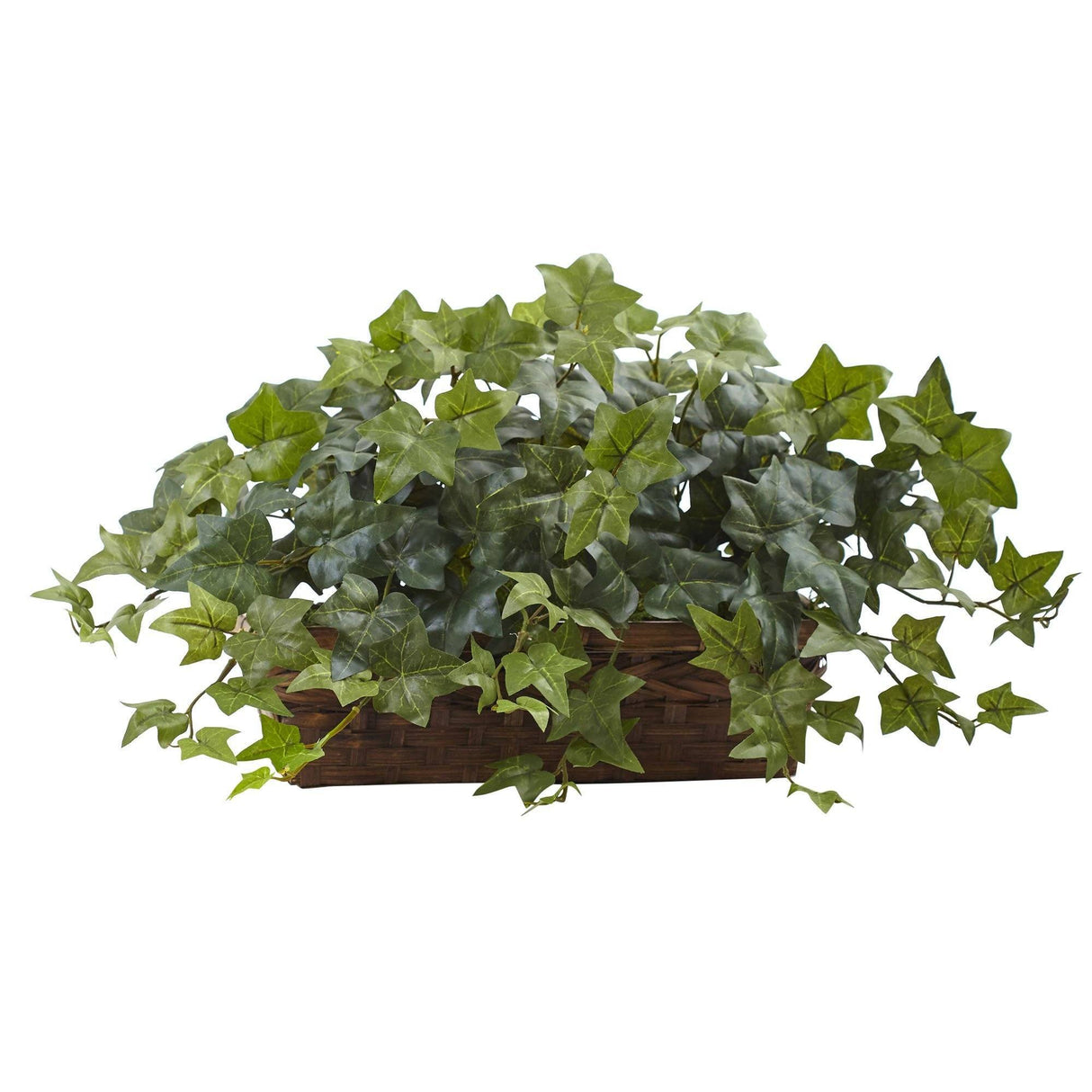 Puff Ivy w/Ledge Basket by Nearly Natural