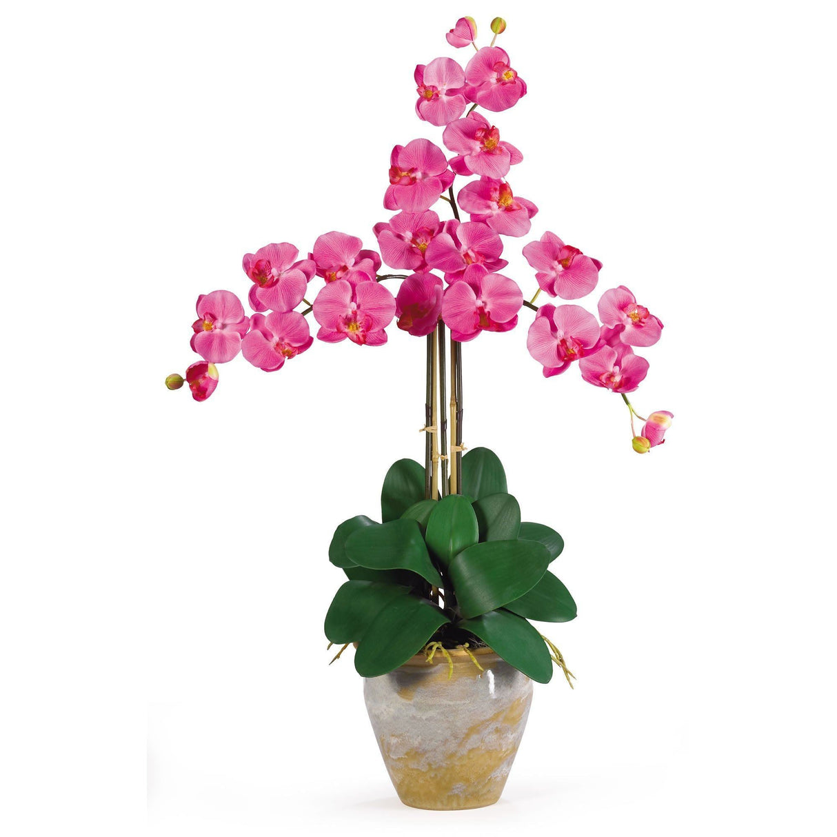 Triple Stem Phalaenopsis Silk Orchid Arrangement by Nearly Natural