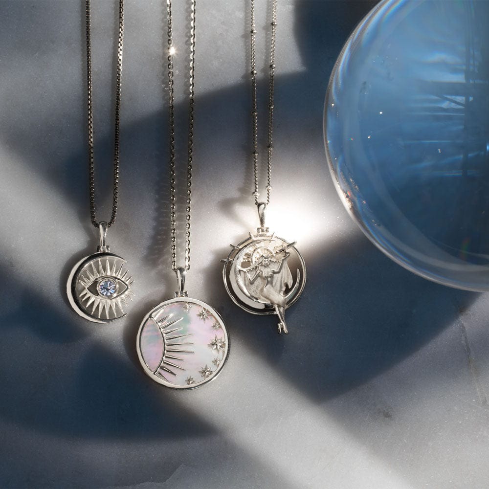 Celestial Mother of Pearl Necklace by Awe Inspired