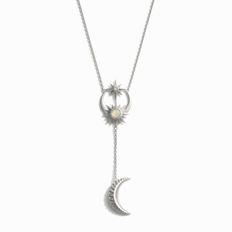 Sun, Moon & Stars Lariat Necklace by Awe Inspired