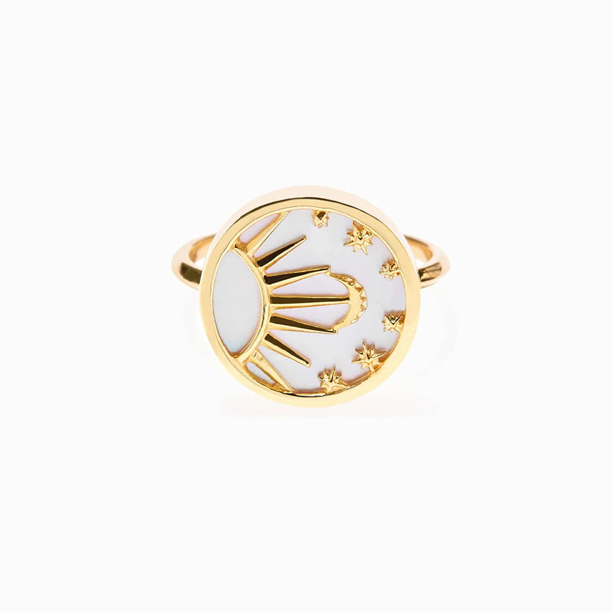 Celestial Mother of Pearl Ring by Awe Inspired