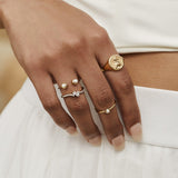 Double Pearl Ring by Awe Inspired