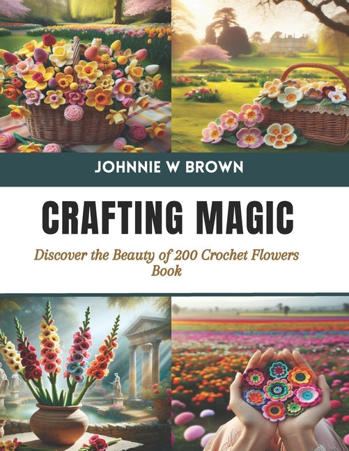 Crafting Magic: Discover the Beauty of 200 Crochet Flowers Book - Paperback by Books by splitShops