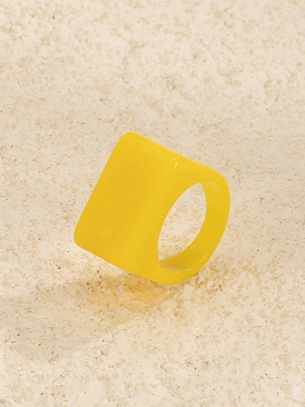 Original Stylish Resin 8 Colors Geometric Ring by migunica