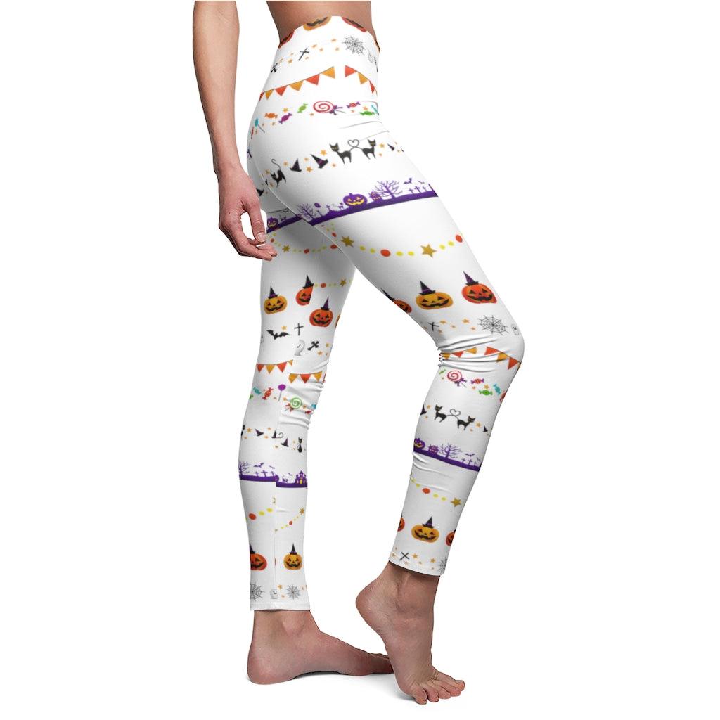 halloween colors Leggings by Tshirt Unlimited - Vysn