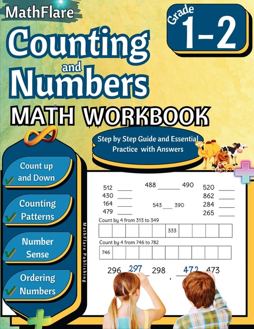 Counting and Numbers Math Workbook 1st and 2nd Grade: Skip Counting, Comparing Numbers, Ordering Numbers, Counting Patterns - Paperback by Books by splitShops