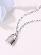 Simple Fashion Lock Necklace by migunica