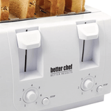 Better Chef Wide Slot 4-Slice Dual Control Toaster by Jupiter Gear Home