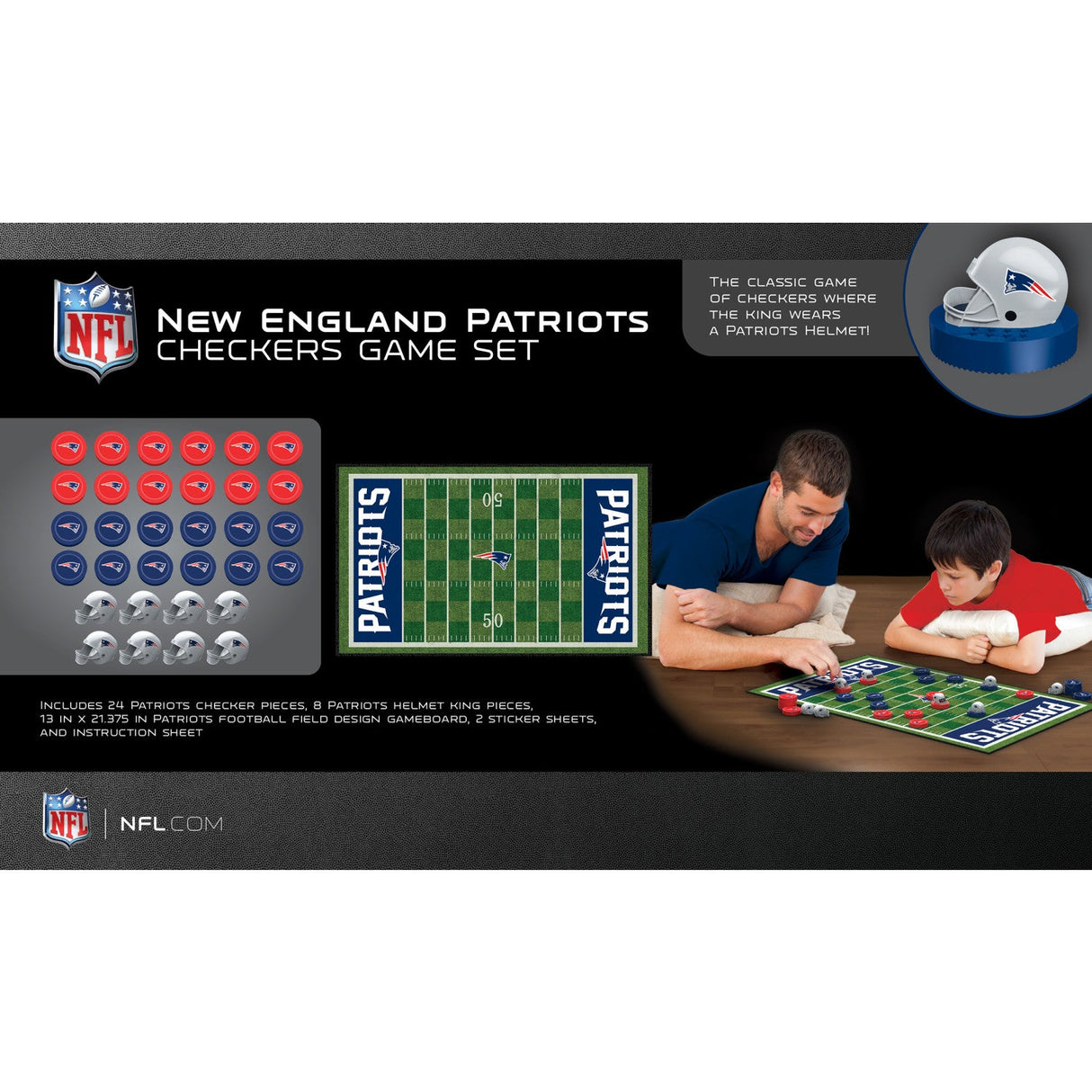 New England Patriots Checkers Board Game by MasterPieces Puzzle Company INC