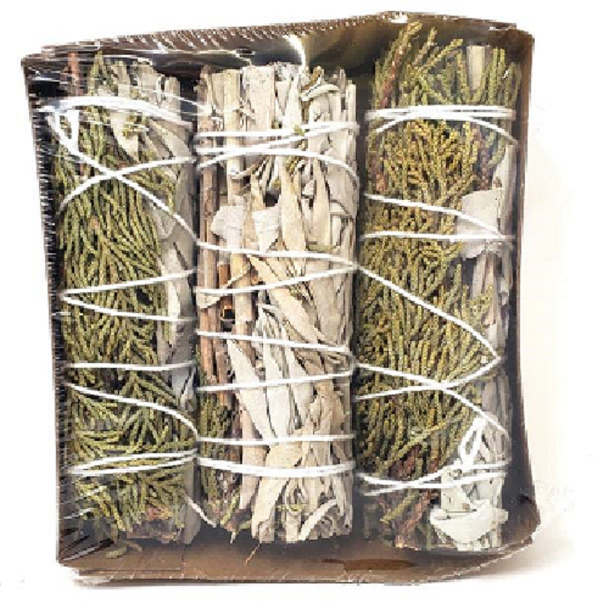 Smudging bundle - White Sage & Juniper Mix 3-4" - 3 pack by OMSutra