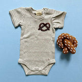 Organic Baby Gift Set, Food Onesie & Rattle by Estella