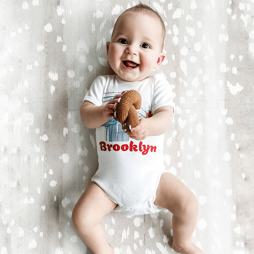 Organic Baby Onesie-Brooklyn Buddies by Estella