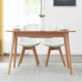 Natural Solid Oak Round Corner Dining Table by Blak Hom