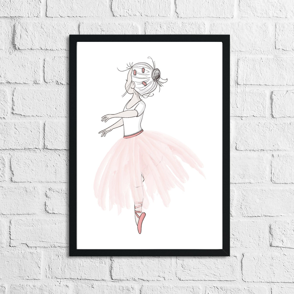 Ballerina Pink Children's Room Wall Bedroom Decor Print by WinsterCreations™ Official Store