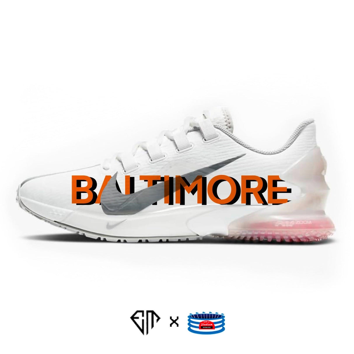 "Baltimore" Nike Force Zoom Trout 7 Turf by Stadium Custom Kicks