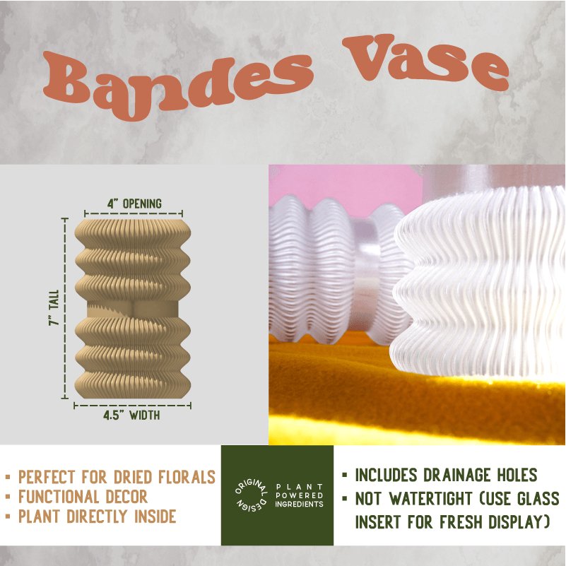 BANDES Vase by Rosebud HomeGoods