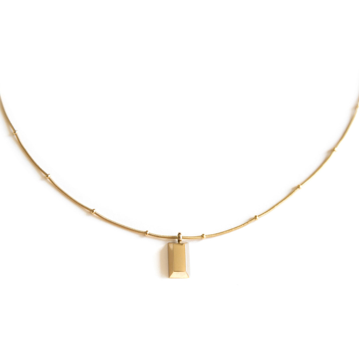 Arvo Gold Brick Necklace by Arvo