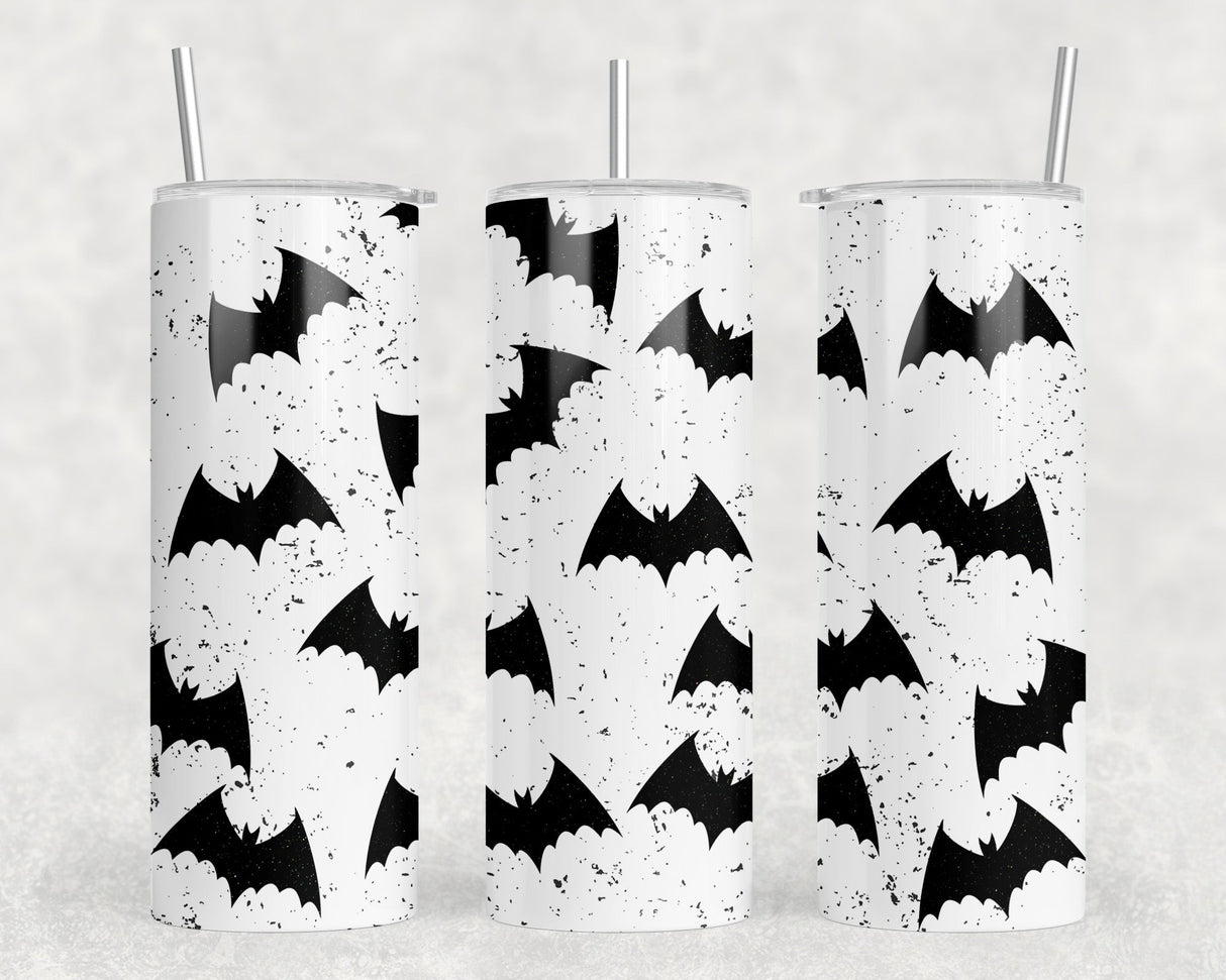 Bats - 20 oz Steel Skinny Tumbler - Optional Blue Tooth Speaker - Speaker Color will Vary by Rowdy Ridge Co