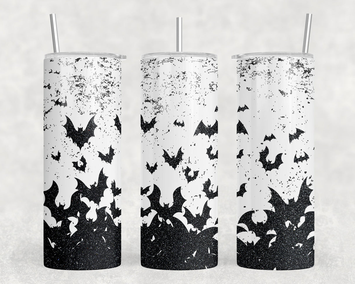 Bats - 20 oz Steel Skinny Tumbler - Optional Blue Tooth Speaker - Speaker Color will Vary by Rowdy Ridge Co