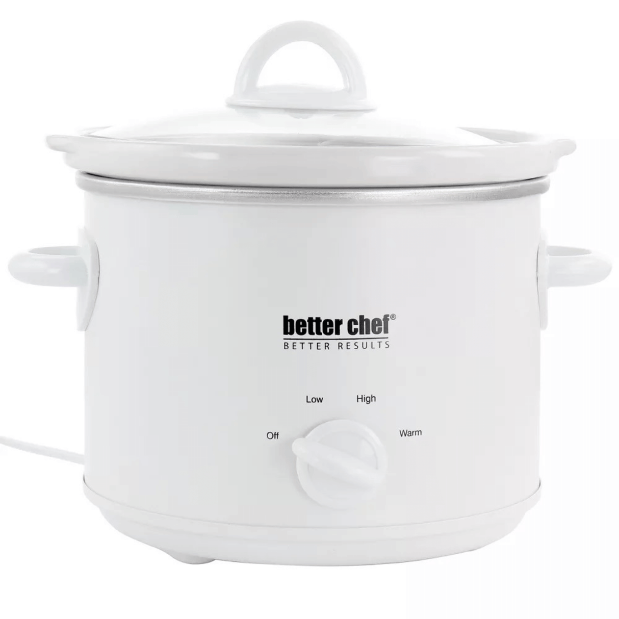 Better Chef 3-Quart Round Stone Cooker with Removable White Crock by Jupiter Gear Home