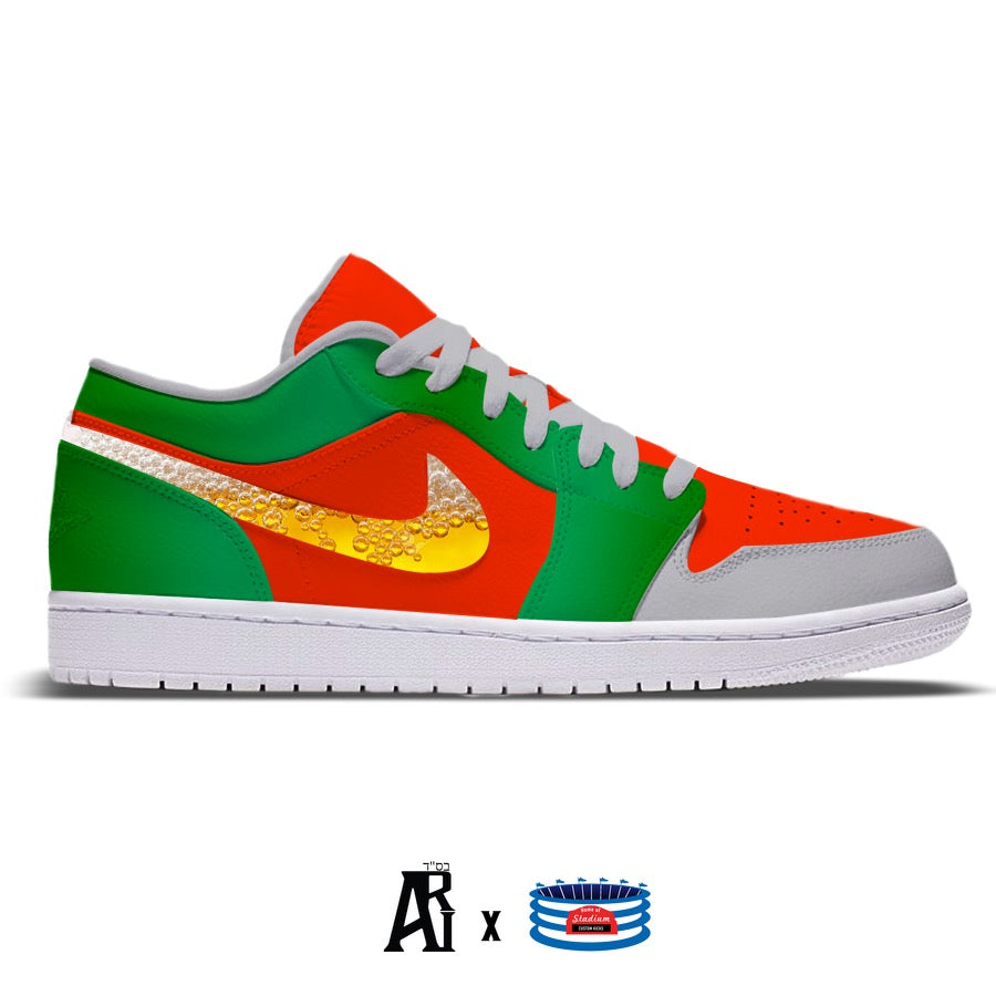 "Beer" Jordan 1 Low Shoes by Stadium Custom Kicks