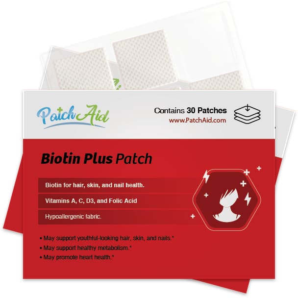 Biotin Plus Vitamin Patch for Hair, Skin, and Nails by PatchAid