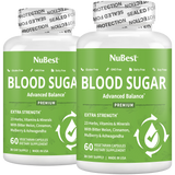 Blood Sugar Supplement, Advanced Formula For Energy Balance, Immunity & Overall Health, 60 Vegan Capsules by NuBest Nutrition®