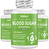 Blood Sugar Supplement, Advanced Formula For Energy Balance, Immunity & Overall Health, 60 Vegan Capsules by NuBest Nutrition®