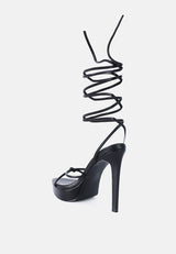 bondage high heel lace Up heels by London Rag