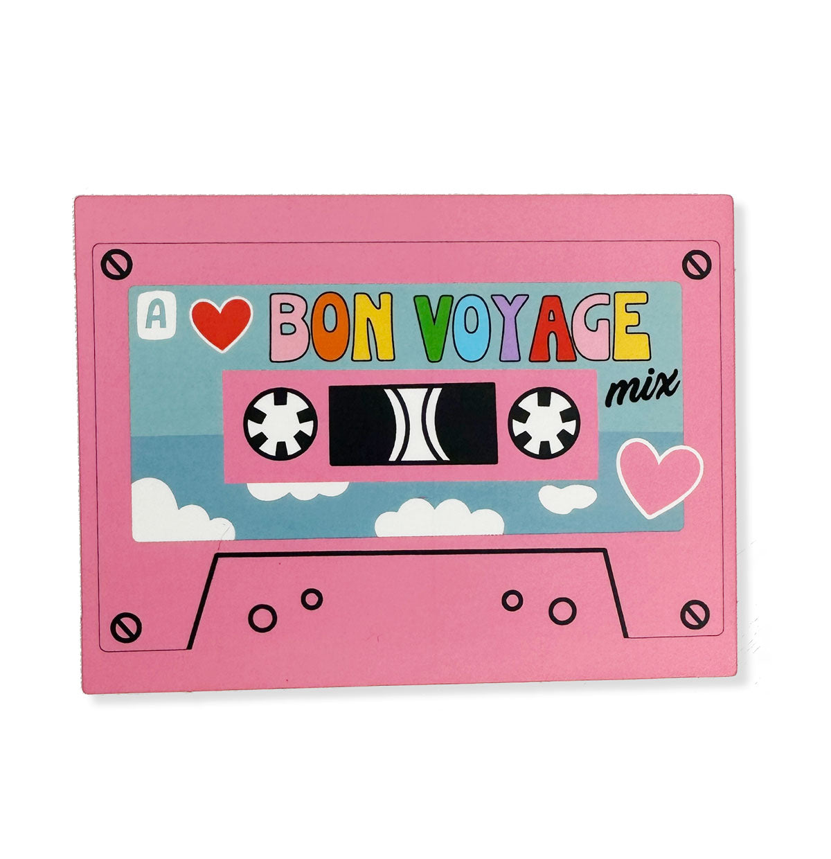 Bon Voyage Mix Tape Sticker by Quirky Crate